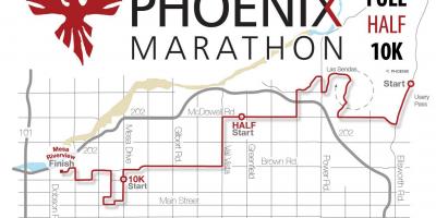แผนที่ของฟีนิกซ์ maraton